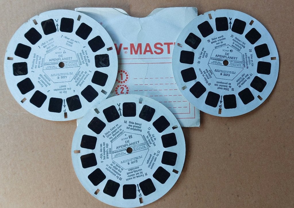 La planète des singes, View-Master B 5071-2 et 3., Collections, Enlèvement ou Envoi, Utilisé, Film