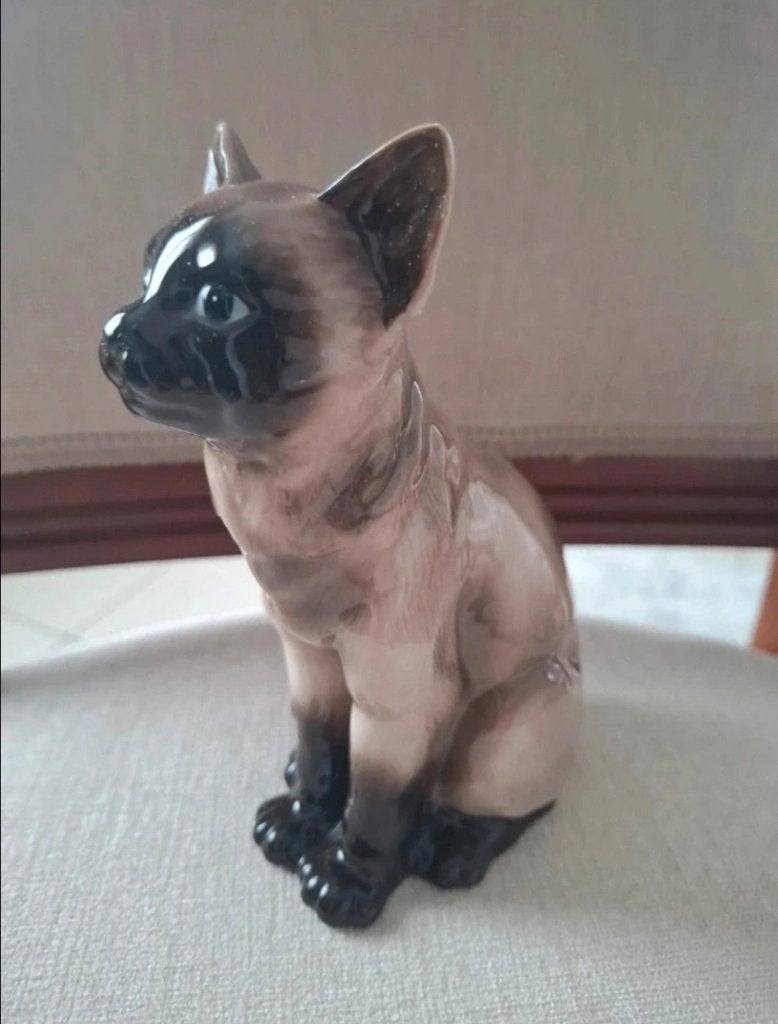 Porseleinen Zillermahler Siamese kat, Ophalen of Verzenden, Zo goed als nieuw, Dier