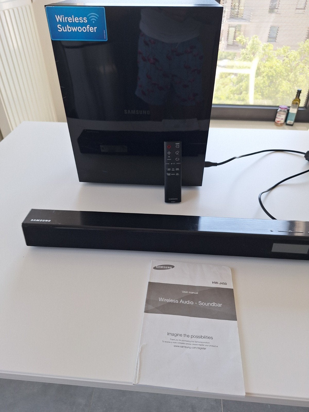 Barre de son Samsung HW-J450 Bluetooth, Audio, Tv en Foto, Soundbars, Ophalen