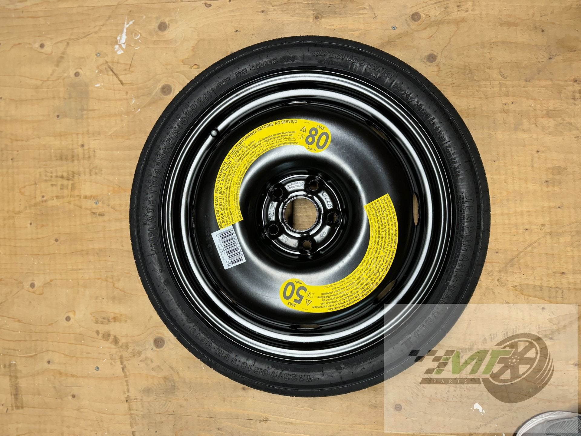18" Reservewiel thuiskomer Audi Vw Skoda Seat Cupra OEM, Neuf, -, -, -