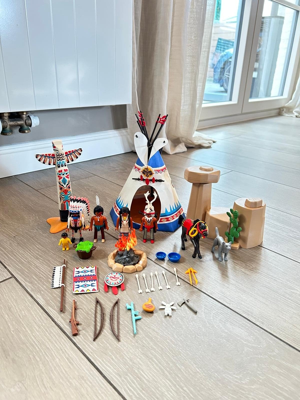playmobil Indianendorp met tipi, Ophalen, Zo goed als nieuw, Complete set, Overige typen