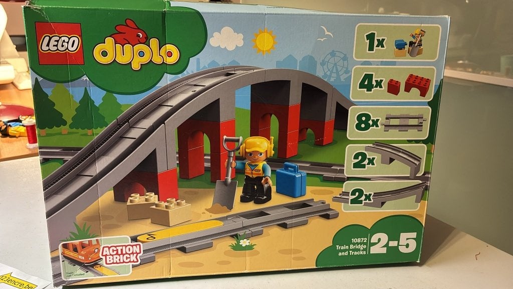 Lego treinbrug en sporen, Kinderen en Baby's, Ophalen, Gebruikt, Lego, Inclusief instructies