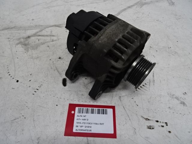 ALTERNATEUR Alfa Romeo 147 (937) (01-2000/03-2010), Mevr. I. Hauben, Utilisé, Alfa Romeo, Rue de l'Espoir 34 34
4030  GRIVEGNÉE, BE