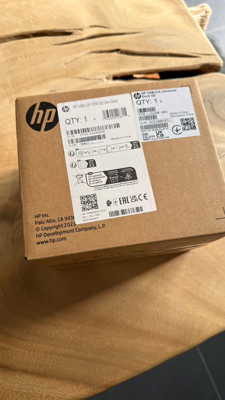 HP USB-C/A 120w G2 dock (gloednieuw, ongeopend), Ophalen of Verzenden, Nieuw, Docking station