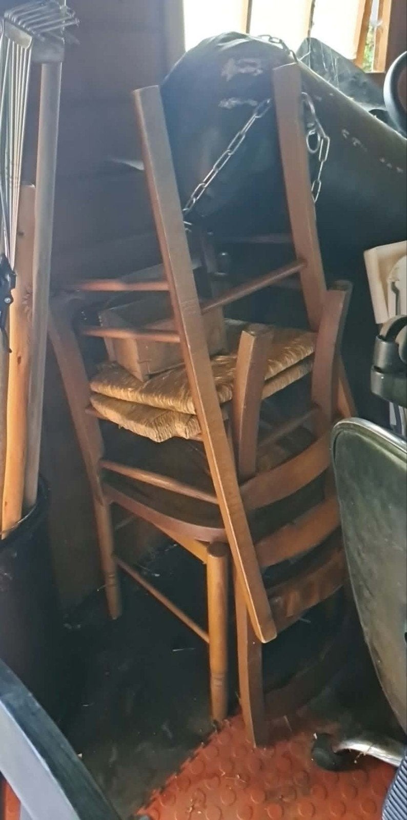 chaises, Maison & Meubles, Brun, Enlèvement, Bois, Cinq, Six Chaises ou plus