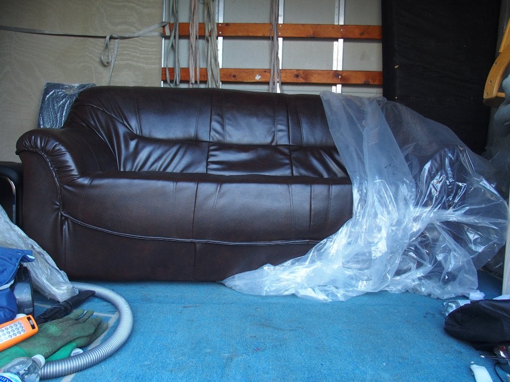 divan 3 places, 150 à 200 cm, Synthétique, Enlèvement, Utilisé