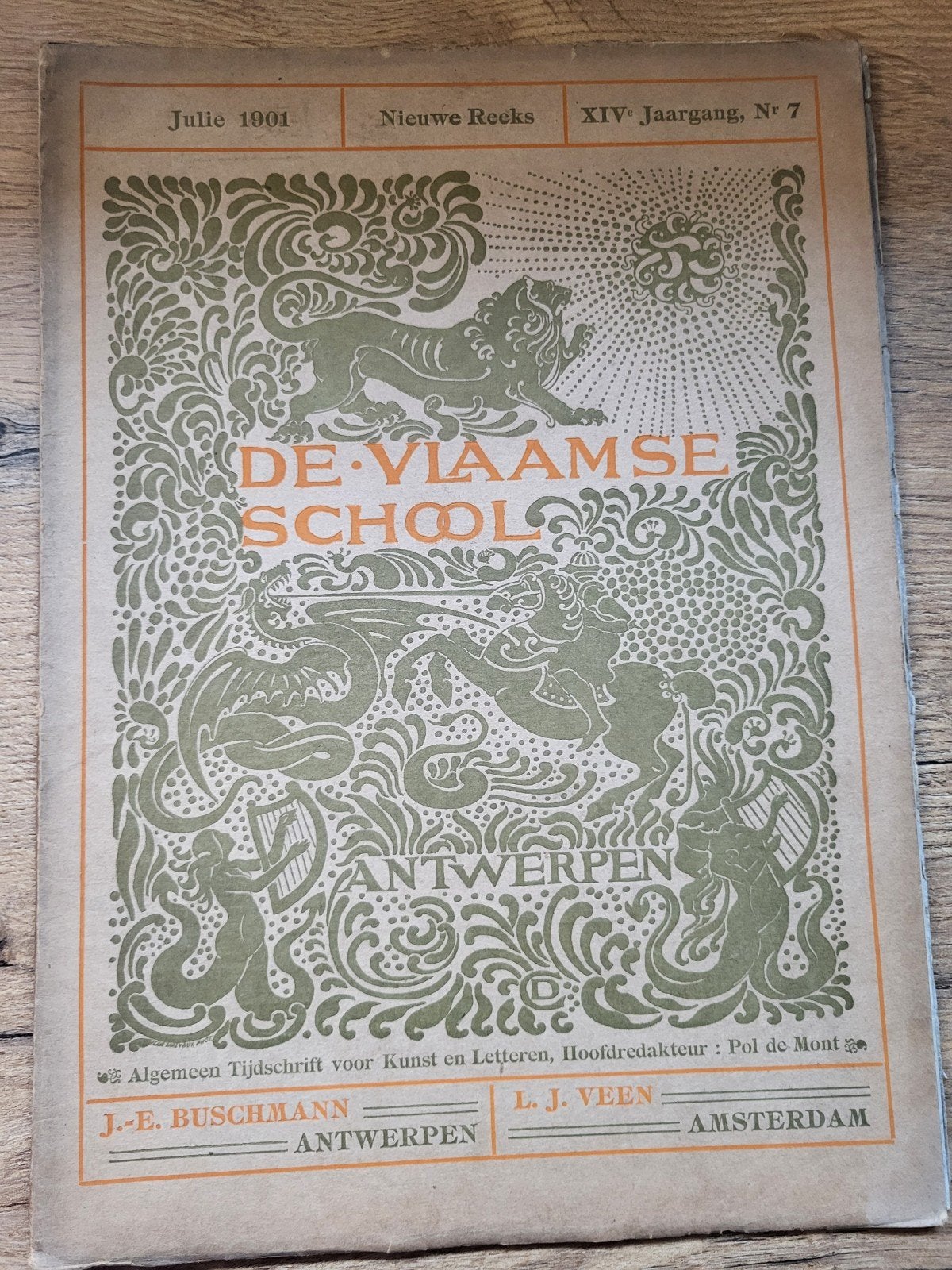 De Vlaamse school -  juli 1901 - Peter Benoit special, Boeken, Ophalen of Verzenden