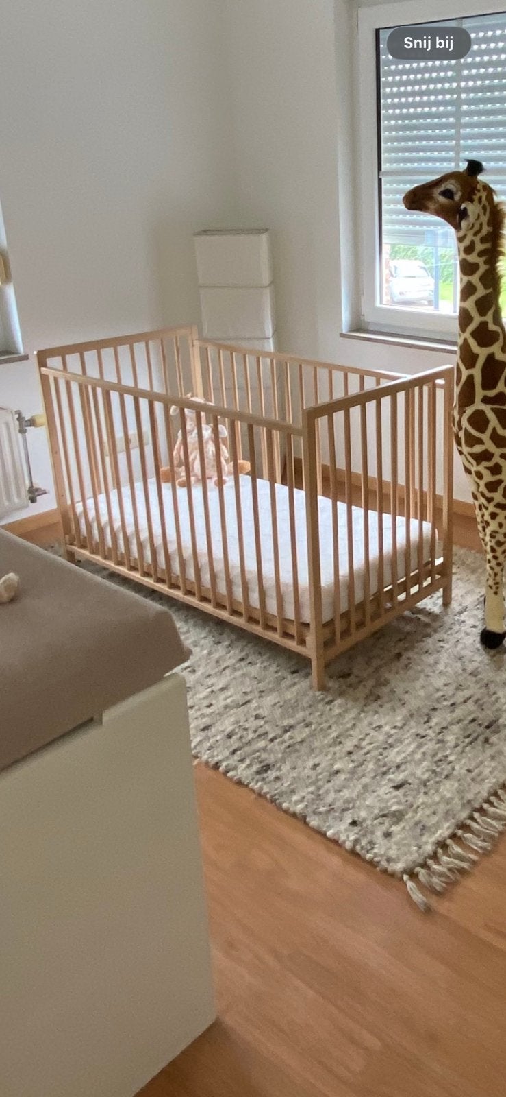Houten kinderbed Childwood inclu kussen & wandkussens, Kinderen en Baby's, Ophalen, Zo goed als nieuw