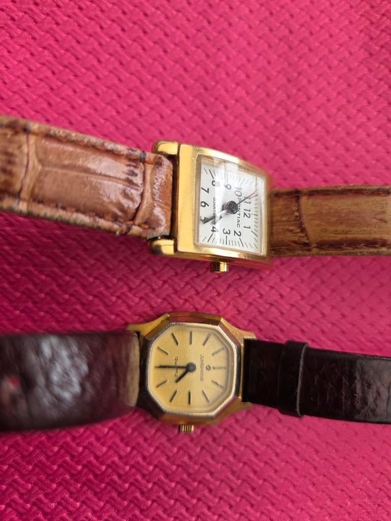 Dameshorloge pontiac en junghans, Handtassen en Accessoires, Horloges | Dames, Ophalen of Verzenden