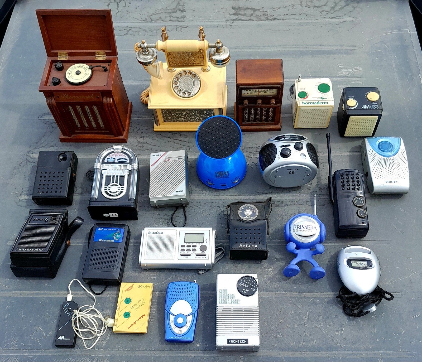 transistor radiotjes, Enlèvement