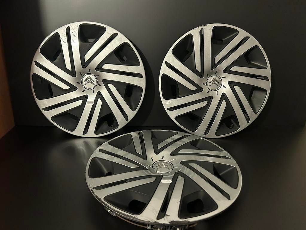 3 enjoliveurs d’origine  Citroën berlingo 15", Enlèvement ou Envoi, Utilisé