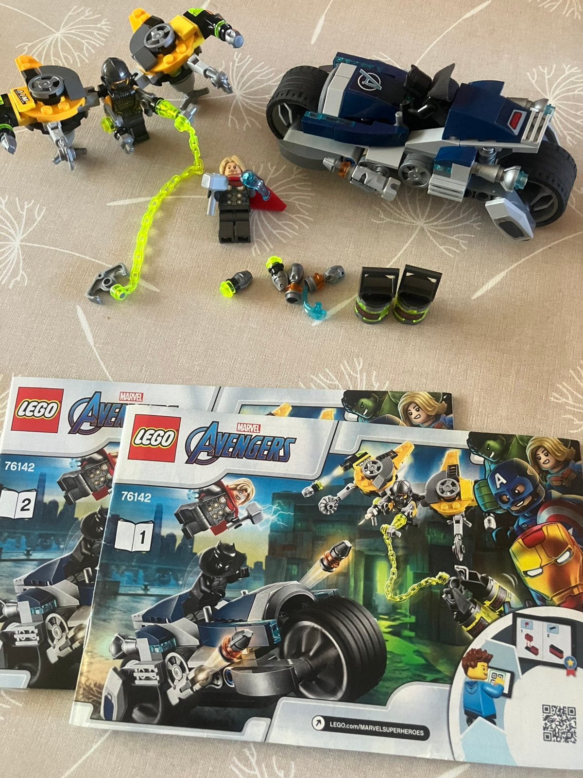 Lego marvel avengers 76142 speeder bike attack, Enlèvement, Comme neuf, Lego, Marvel