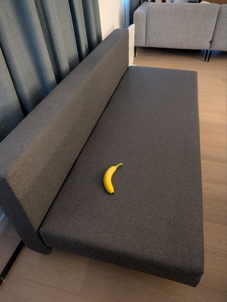 IKEA ÄLVDALEN 3-zitsslaapbank — donkergrijs, Ophalen, Zo goed als nieuw, Tweepersoons, Grijs