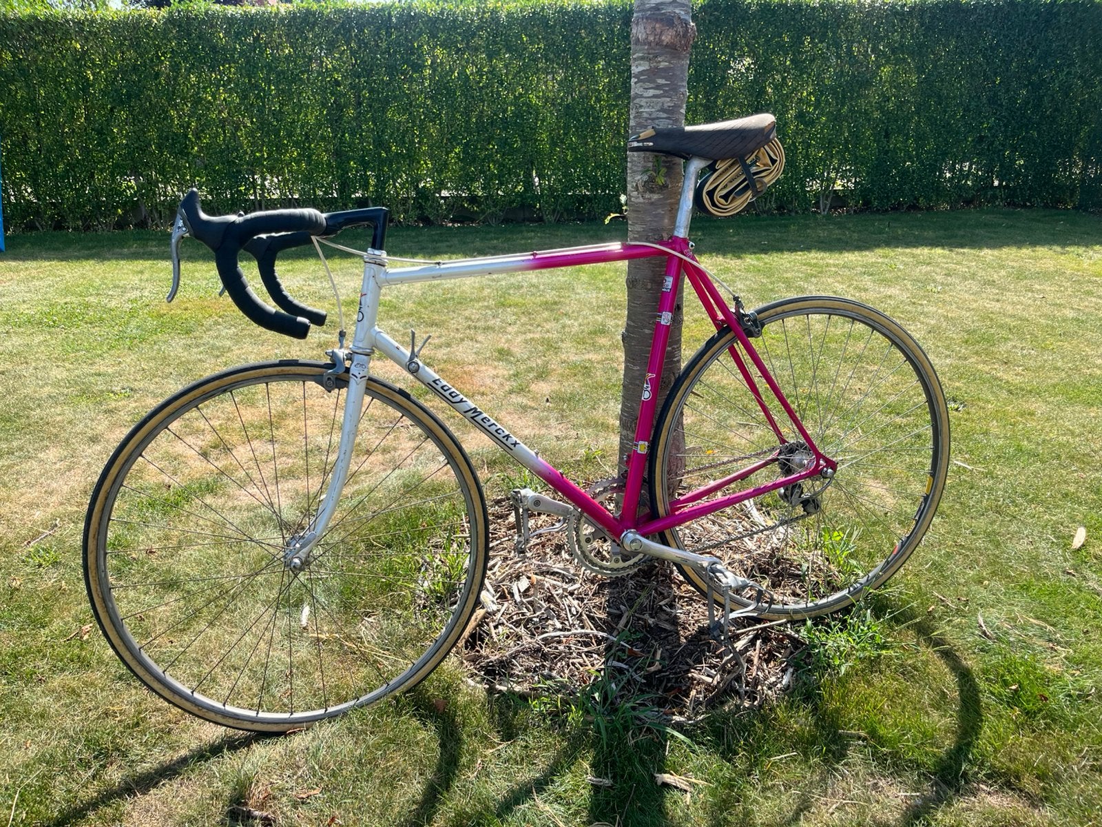 Retro eddy merckx racefiets gereviseerd, 28 inch, Gebruikt, Velgrem, 53 tot 57 cm