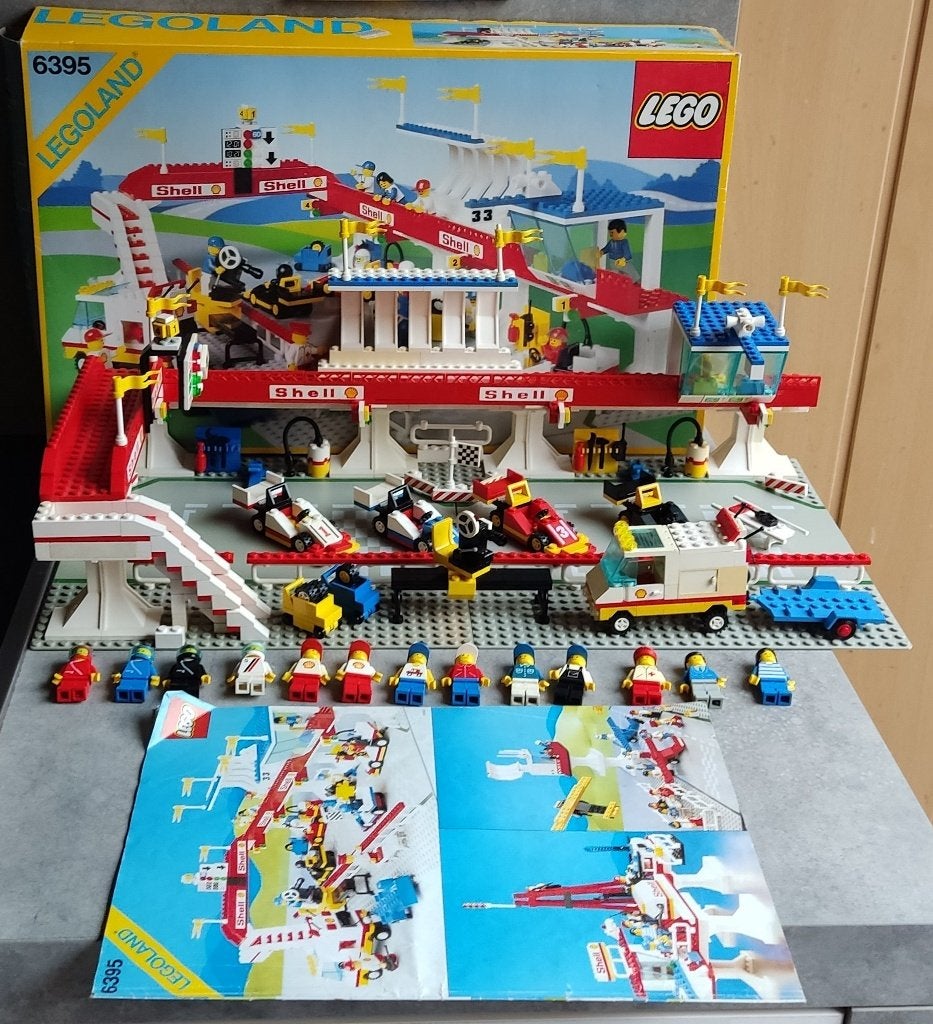 lego 6395 victory lap raceway, Enlèvement ou Envoi, Lego, Ensemble complet, Utilisé