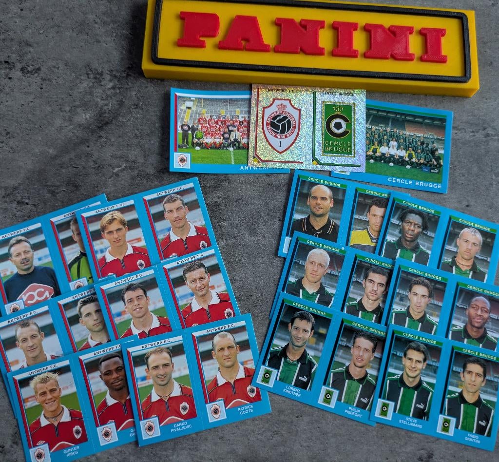 PANINI STICKERS 15X FOOTBALL 2000 ANTWERP / CERCLE BRUGGE, Ophalen of Verzenden, Nieuw