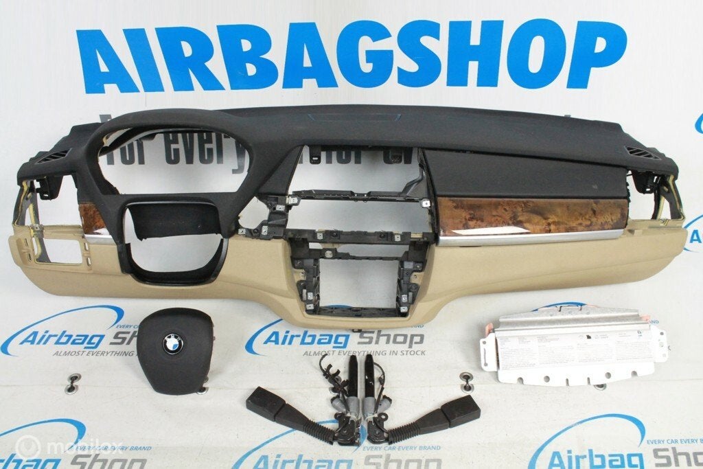 Airbag kit - Tableau de bord beige BMW X5 E70 (2006-2014), Autos : Pièces & Accessoires, Enlèvement ou Envoi, Utilisé