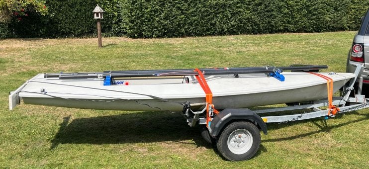 Laser zeilboot met trailer (174704), Ophalen, Laser, Gebruikt, Composiet