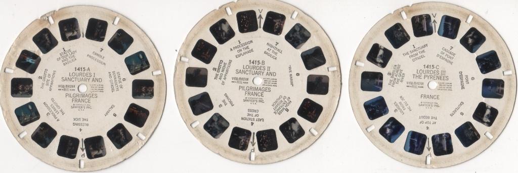 View-master Lourdes 1415 A B C, Enlèvement ou Envoi