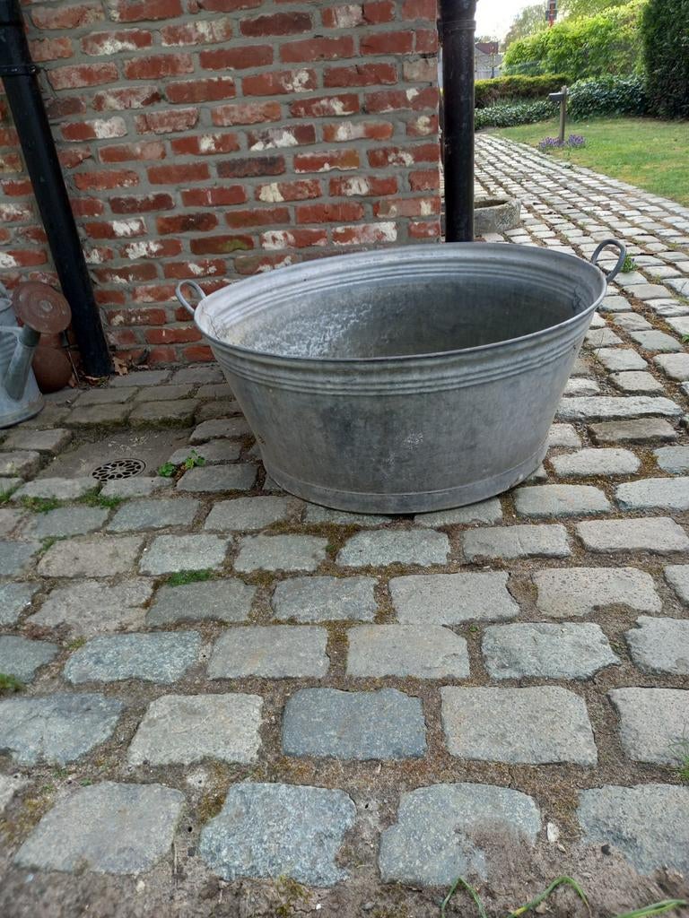 Groot zinken bad, Tuin en Terras, Ophalen