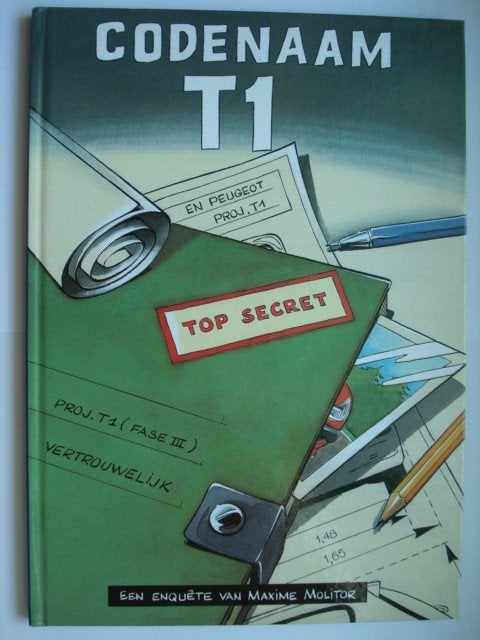 Codenaam T1 Peugeot 206 Maxime Molitor Jean-Luc Delvaux Geof, Eén stripboek, Zo goed als nieuw, Verzenden, Geoffroy de Chabannes, illustraties Jean-Luc Delvaux