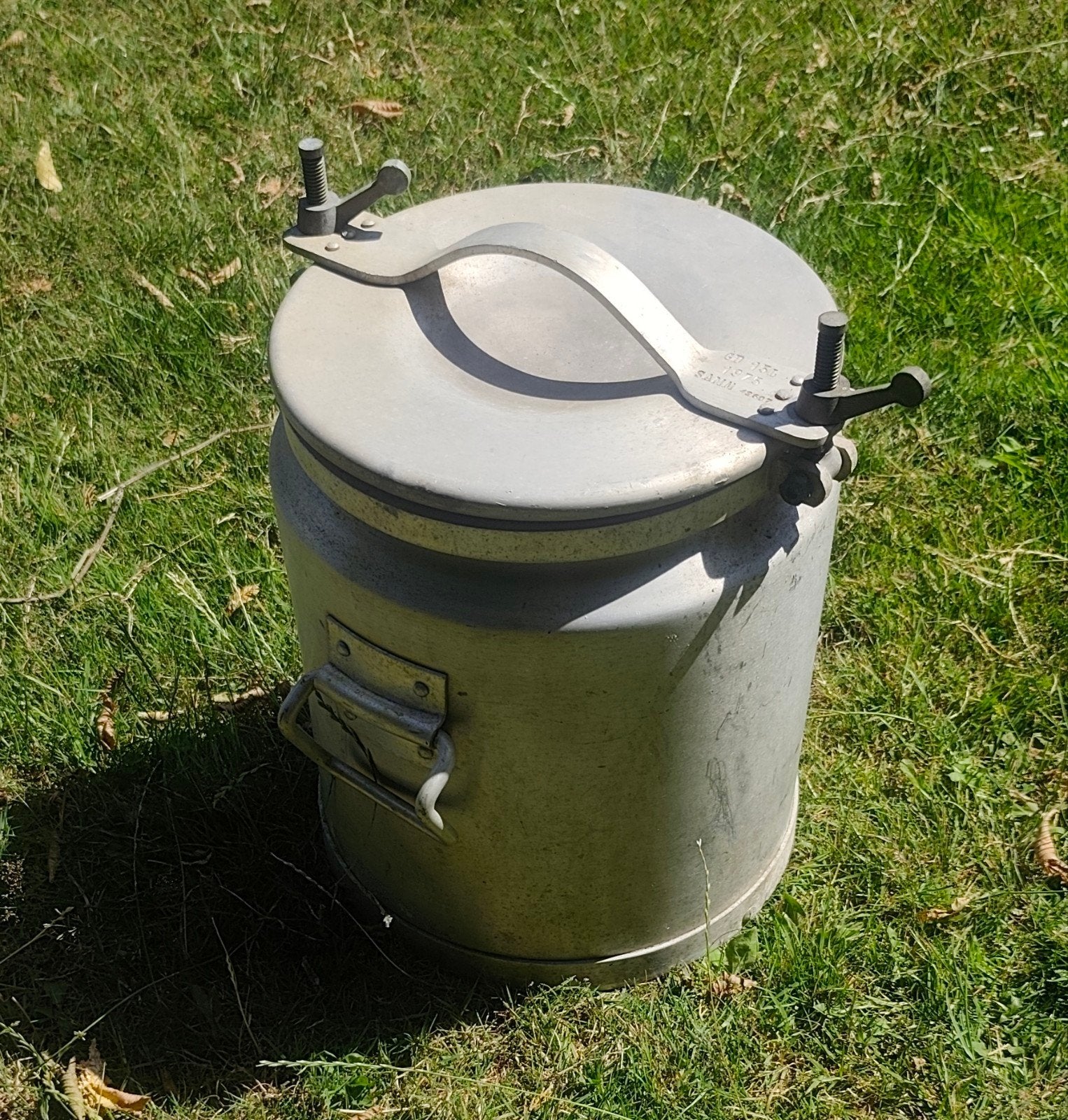 Bidon à lait ancien 15l, Enlèvement