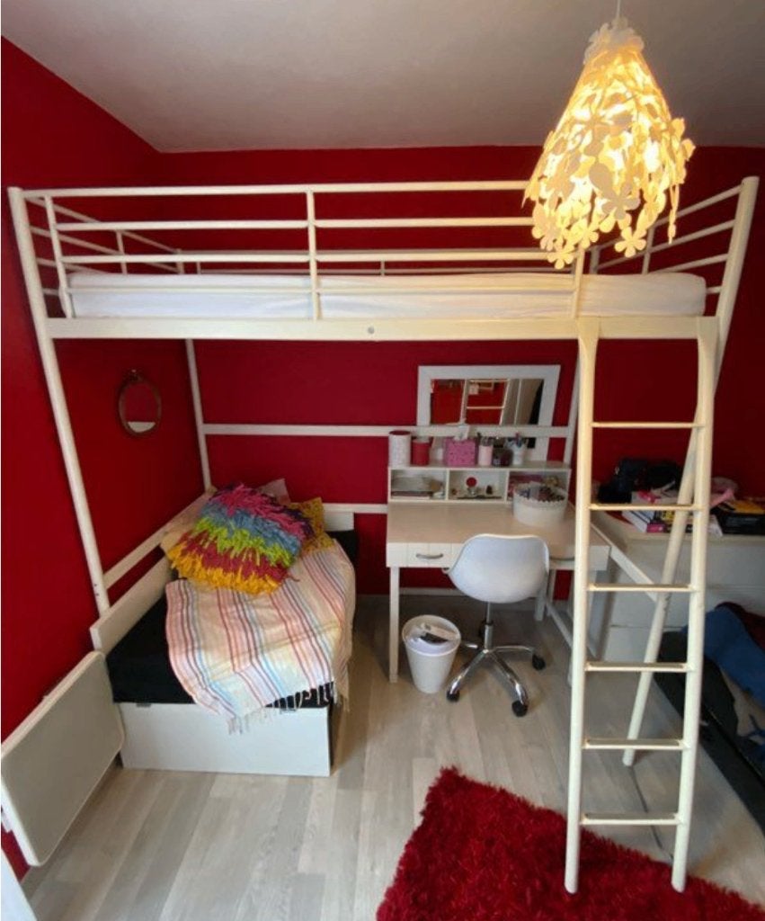 lit mezzanine SVÄRTA ikéa, Enlèvement, Utilisé, Lit mezzanine