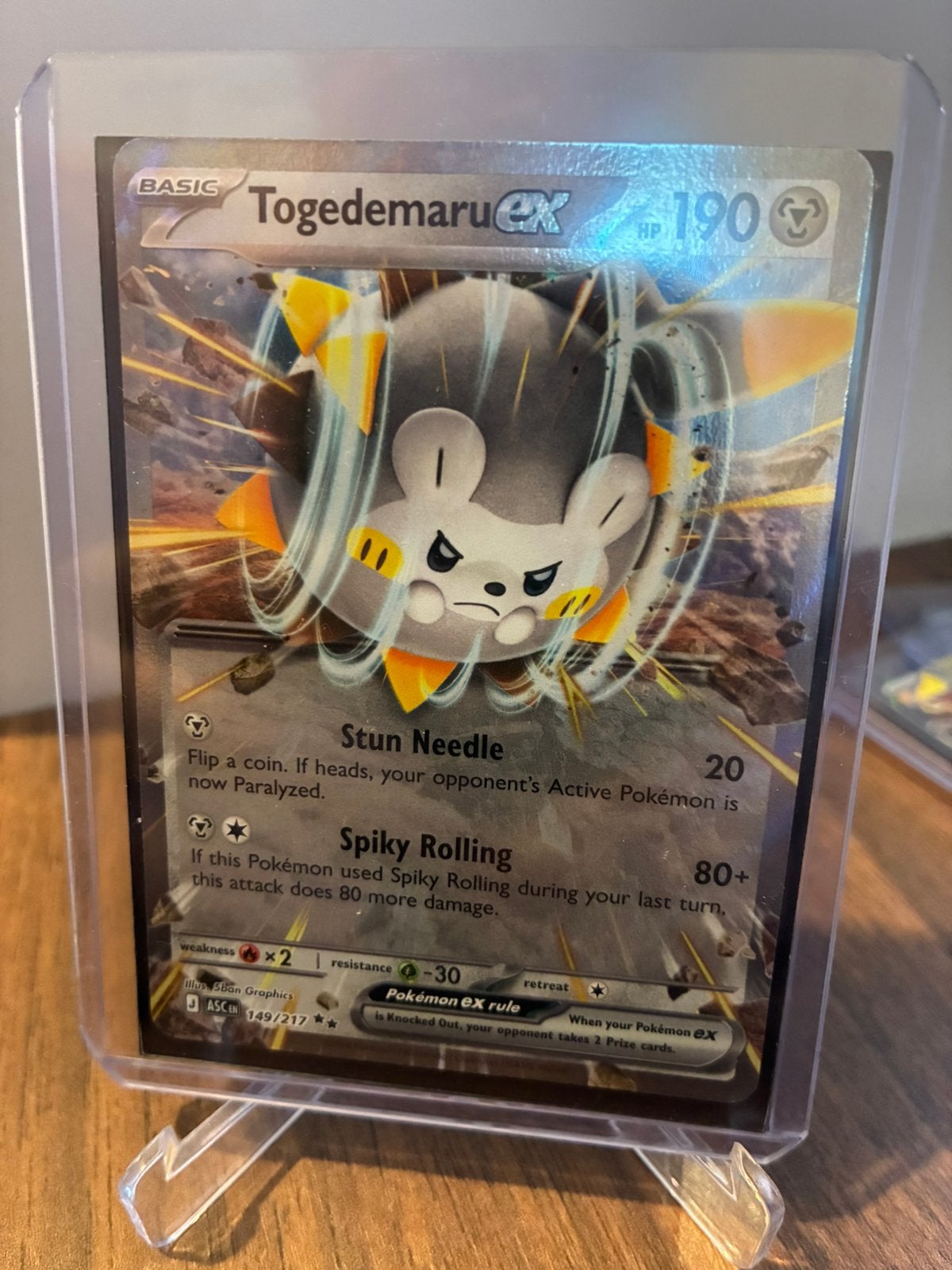 Pokemon togedemaru ex ascended heroes, Ophalen of Verzenden, Zo goed als nieuw, Booster