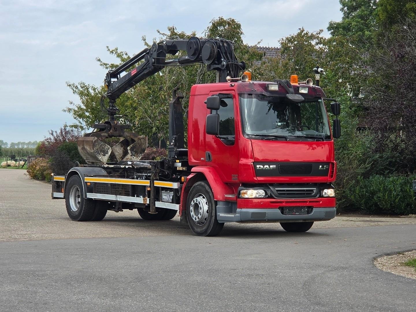 DAF LF grue/crochet 55/250 ! 182 000 km ! euro 5 ! DK132, Euro 5, Achat, ABS, Entreprise