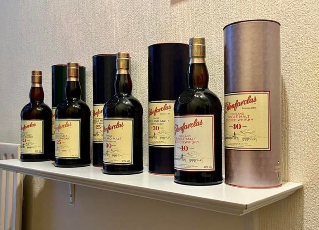 Whisky Glenfarclas 40 years, 30 years, 25 years, 21 years, Verzamelen, Wijnen, Ophalen of Verzenden, Nieuw