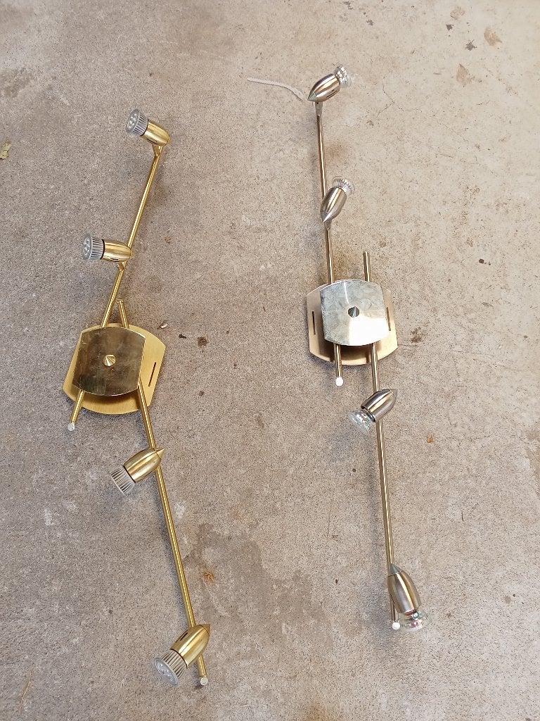 Appliques luminaires de plafond, Moderne, Source lumineuse incluse, Enlèvement, Métal