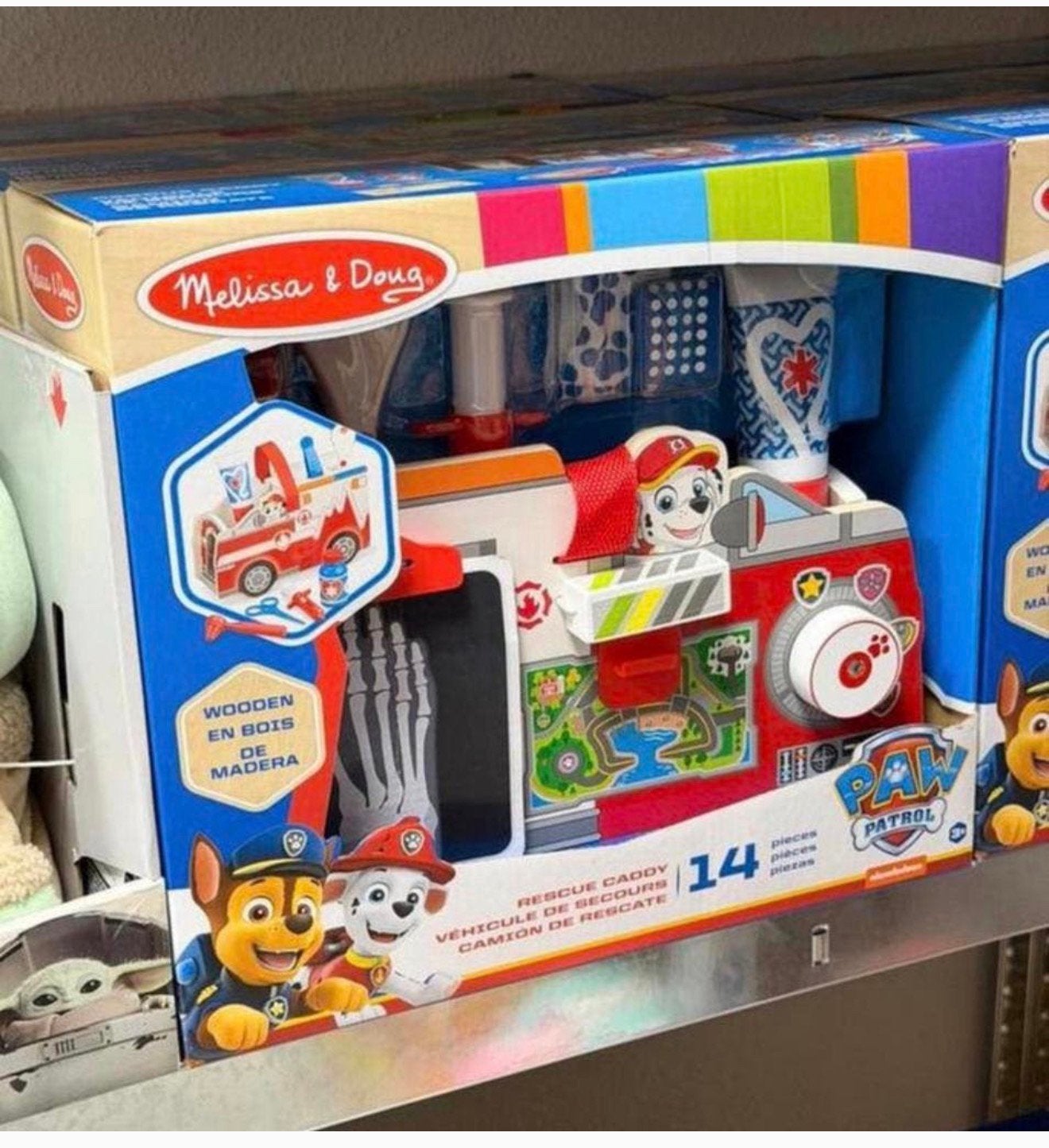 Paw Patrol Wood Rescue Caddy houten voertuig hout speelgoed, Ophalen of Verzenden, Nieuw