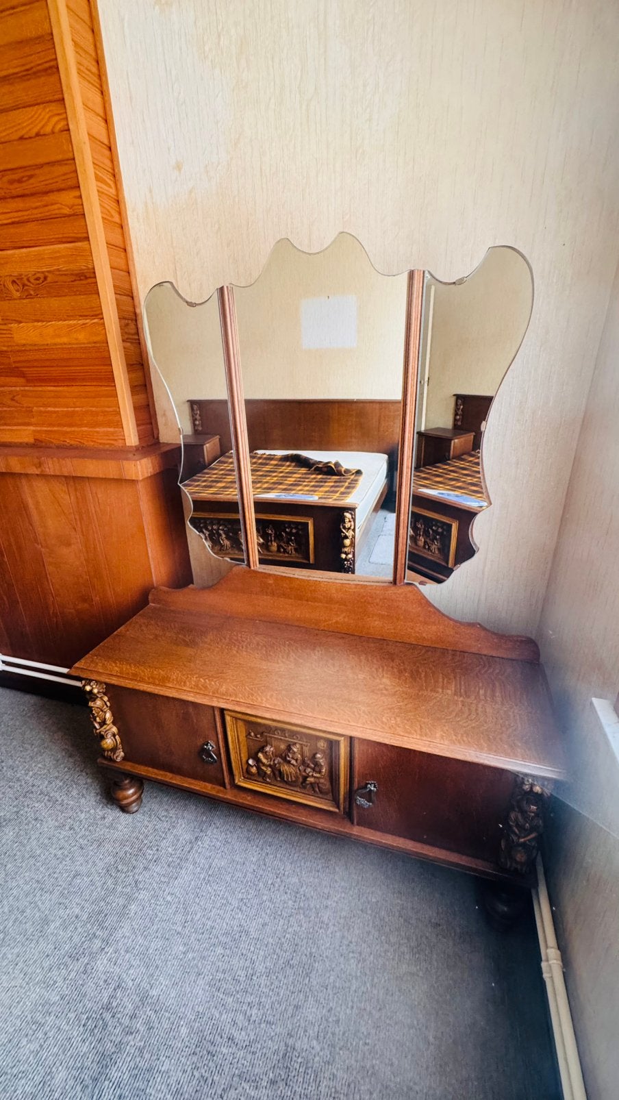 Antieke houten meubelen voor slaapkamer, Antiek en Kunst, Ophalen