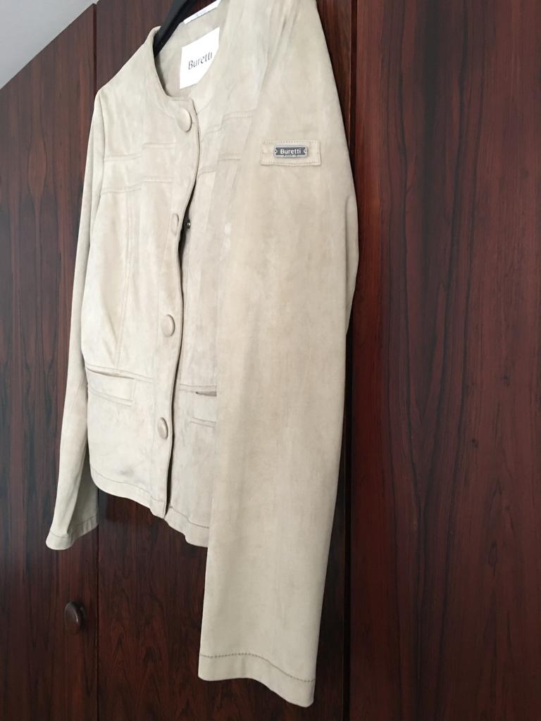 Jasje van imitatiesuède, “Buretti”, maat 38, Kleding | Dames, Jasjes, Kostuums en Pakken, Zo goed als nieuw, Jasje, Maat 38/40 (M)