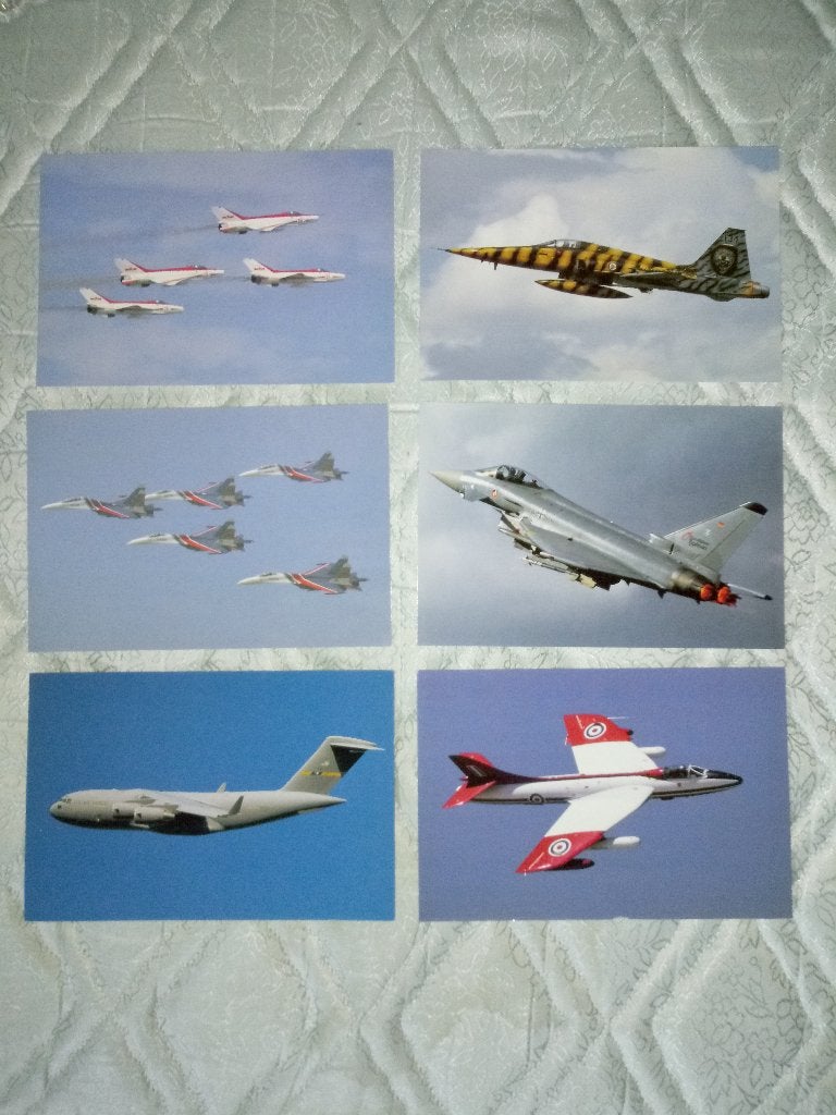 6 tirages d'avions - 21 cm x 14 cm, Collections, Cartes postales | Thème, Non affranchie, Véhicule, Enlèvement