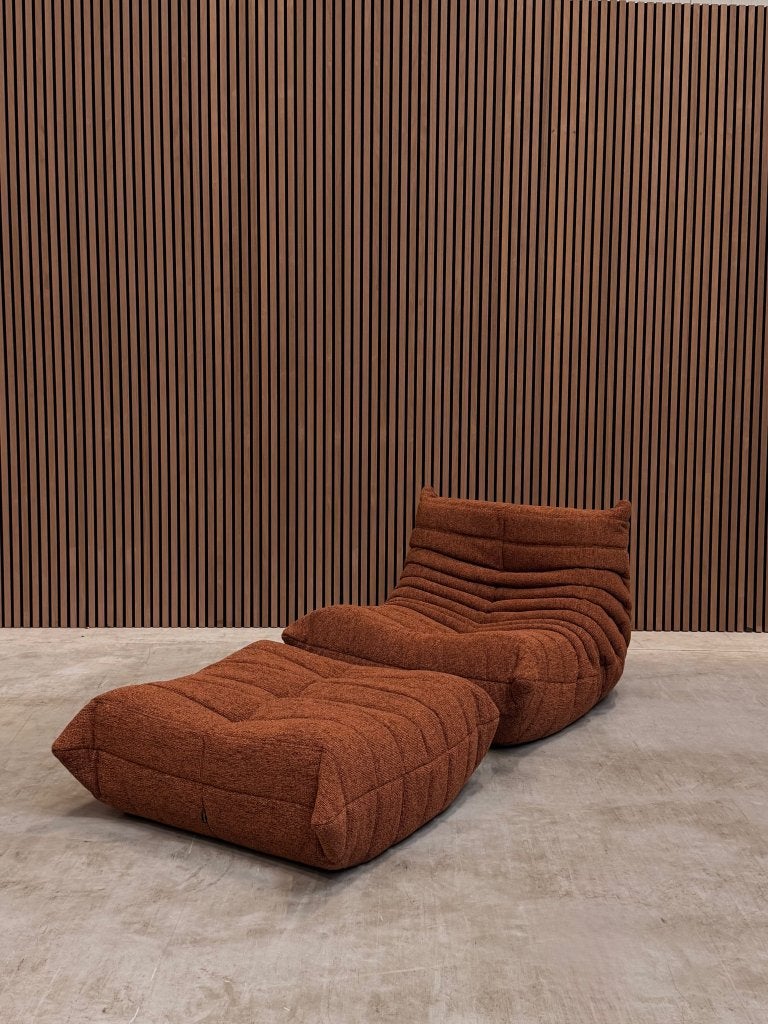 Ligne Roset Togo Fireside Chair eenzits | Terracotta Wool, Ophalen of Verzenden