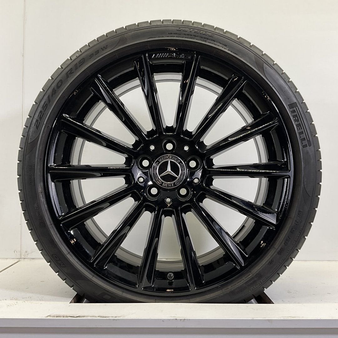 MERCEDES C KLASSE W205 SET VELGEN + ZOMERBANDEN 19 INCH, 19 inch, Gebruikt, -, -