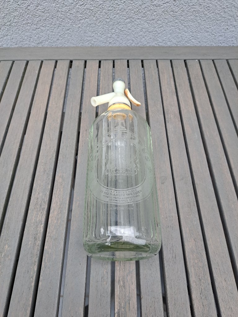 Bouteille siphon Schweppes, Collections, Enlèvement ou Envoi, Utilisé, Ustensile