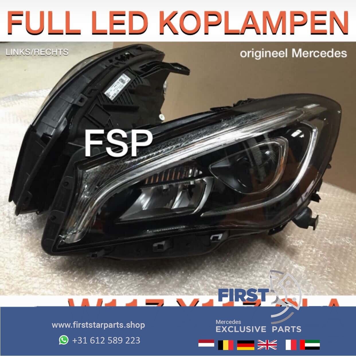 Mercedes CLA FACELIFT C117 VOL LED Koplampen LINKS RECHTS Or, Gebruikt, -, Ophalen of Verzenden, -