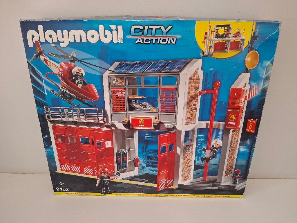Playmobil Brandweerkazerne 9462, Ophalen, Zo goed als nieuw, Complete set