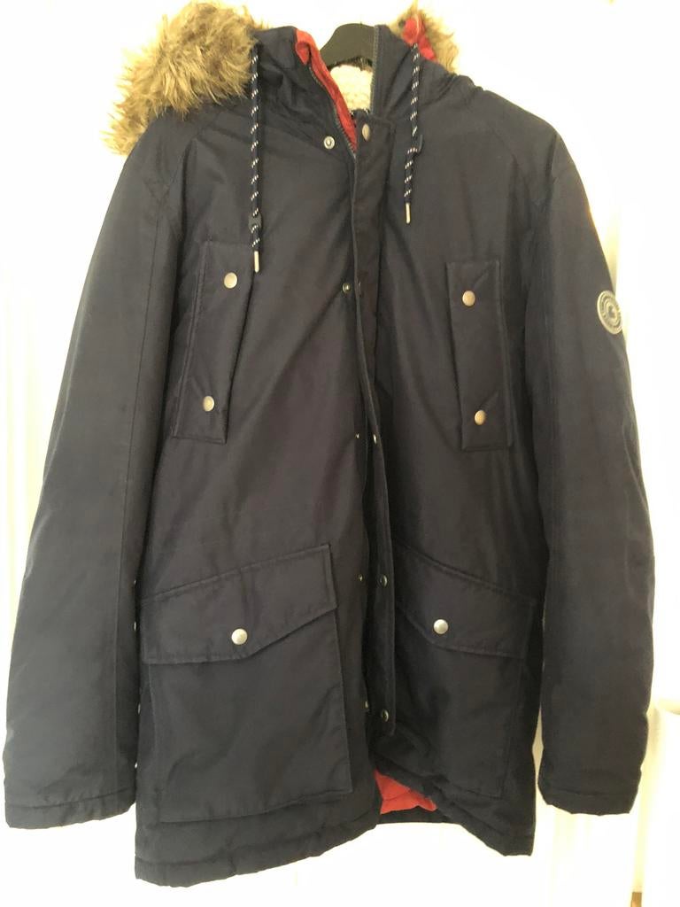 Goede warme winterjas jack&jones maat Large, Kleding | Heren, Jassen | Winter, Ophalen, Zo goed als nieuw