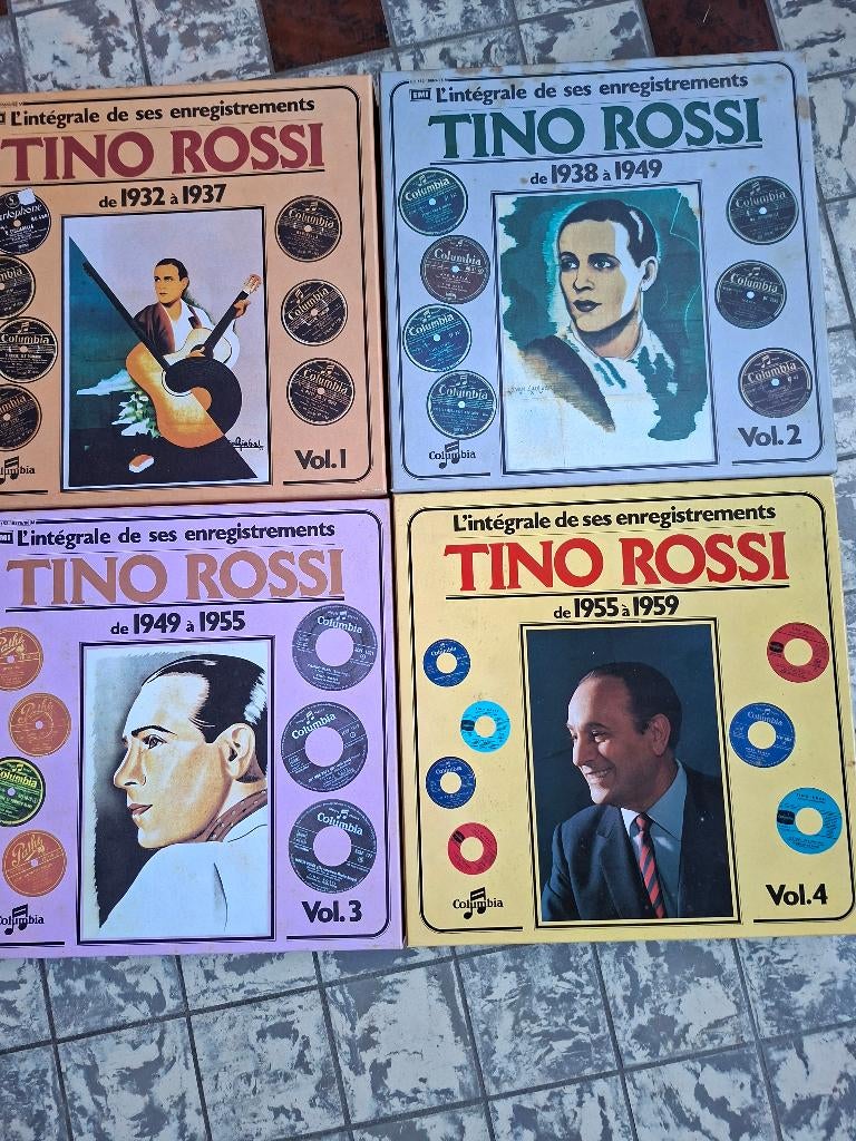 Tino Rossi - Intégrale de ses enregistrements en 33T, Cd's en Dvd's, Vinyl | Overige Vinyl, Complilatie, Ophalen, Voor 1960, Zo goed als nieuw