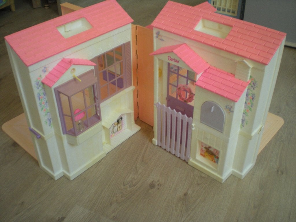 Lot Barbie avec maison, voiture et poupées Barbie, Enlèvement, Utilisé, Barbie