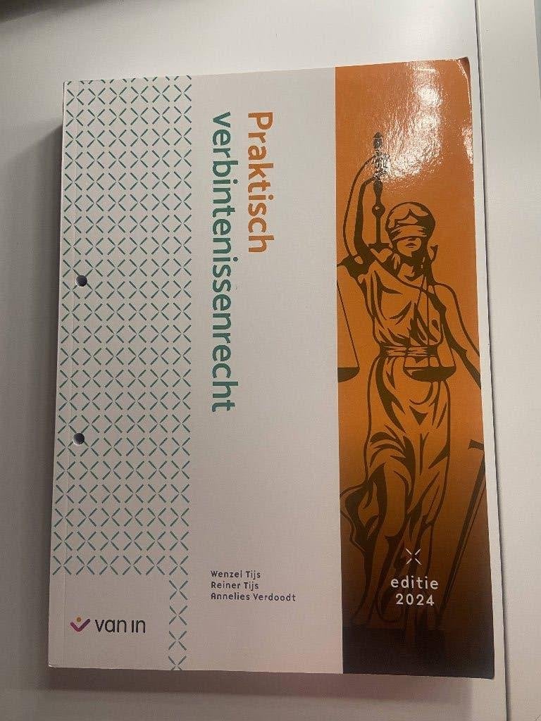 Verbintenissenrecht-  Rechtspraktijk 1e jaar, Enlèvement ou Envoi, Comme neuf, Enseignement supérieur professionnel, Van In