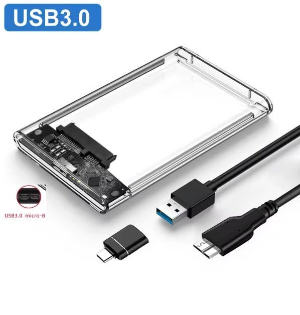 2,5 Inch SSD SATA naar USB 3.0 HDD Extern Harde Schijf + OTG, Computers en Software, Harde schijven, Nieuw, Extern, HDD, SATA