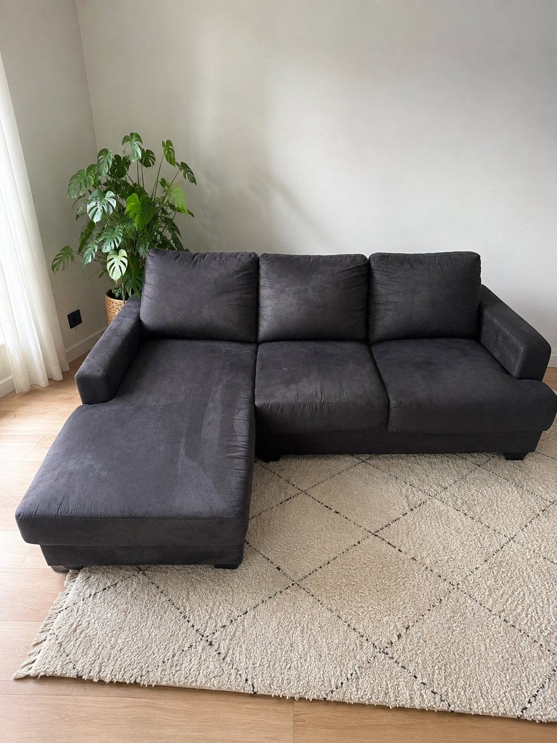 Zetel te koop!, Ophalen, 125 tot 150 cm, Hoekbank, Driepersoons