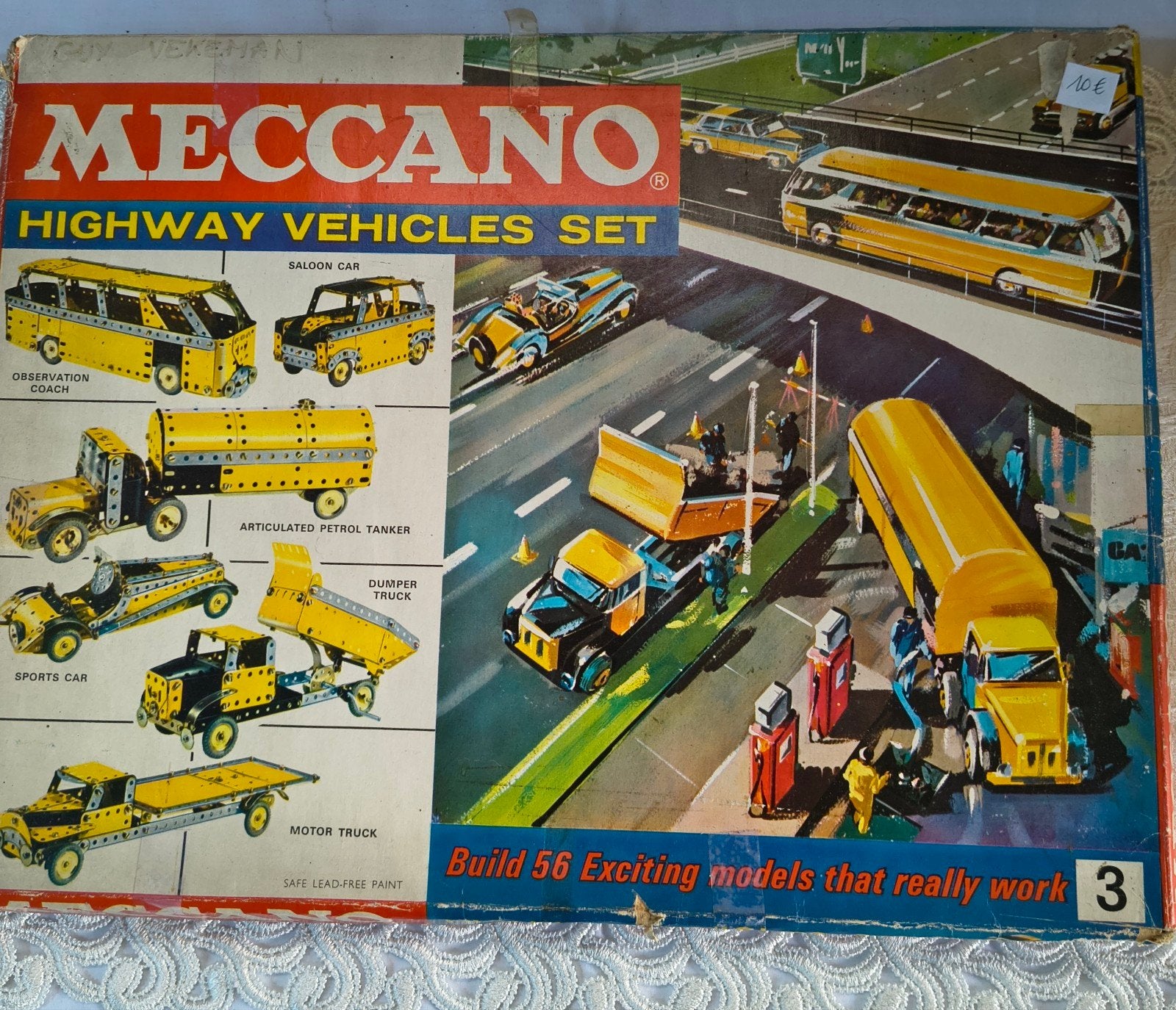Meccano 2 nog complete dozen. De dood licht beschadigd, Enlèvement, Utilisé