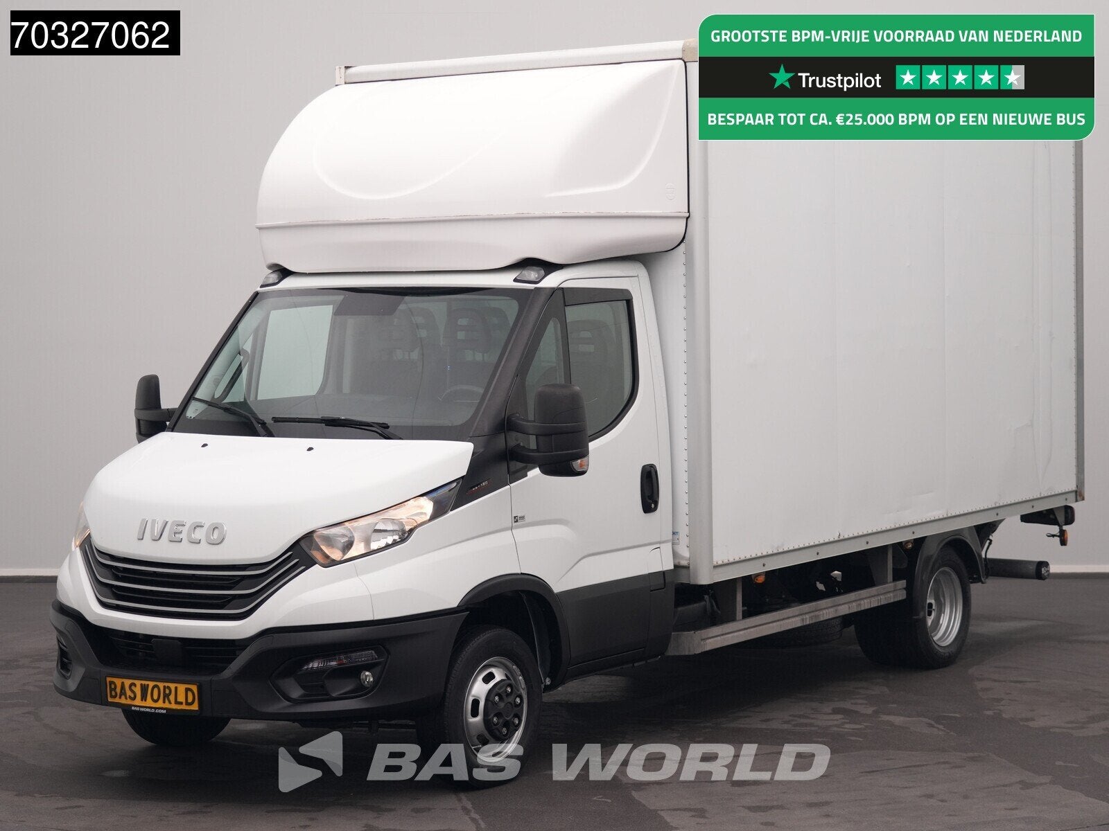 Iveco Daily 35C16 3.0L Laadklep Zijdeur Dubbellucht Bakwagen, Stof, Euro 6, Iveco, Wit