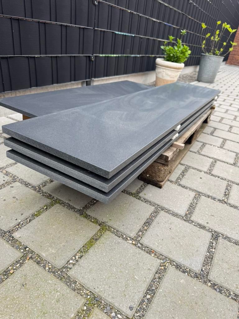 Zwarte graniet, Doe-het-zelf en Bouw, Platen en Panelen, Ophalen, Zo goed als nieuw