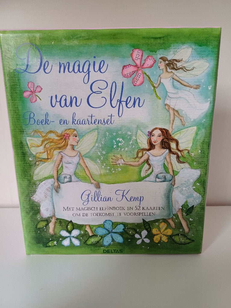 De magie van elfen - Boek en kaartenset  -  GILLIAN KEMP, Boeken, Tarot of Kaarten leggen, Ophalen of Verzenden, Zo goed als nieuw